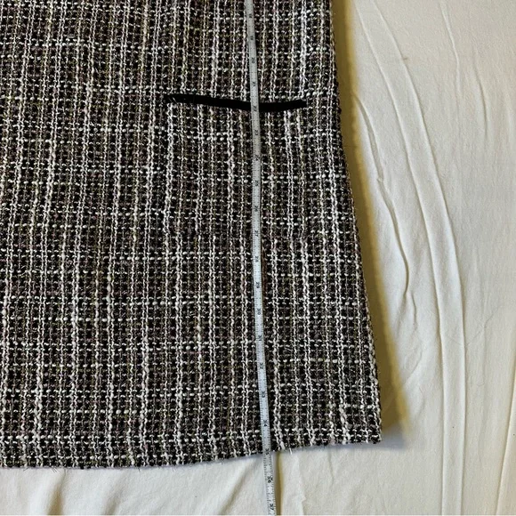CeCe Black Tweed Mini Dress Sz 12 Dark Academia, preppy, workwear, Blair Waldorf - Picture 9 of 10